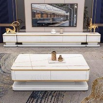 Antique 선반 원목 엔틱 낮은 테이블 티 TV 티비다이 받침대 거실장, 1.4m+1.6m메인+2사이드 슬레이트