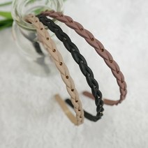 빅걸스토리 국내제작 큐빅 무광 머리띠 3종세트