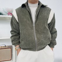 겨울포인트룩 코듀로이 누빔 골덴 바시티 점퍼 4color