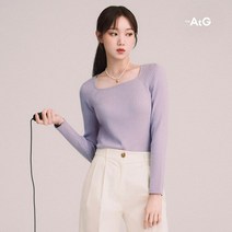 [온플/1만원인하]더엣지 23SS 스퀘어넥 골지니트 4종
