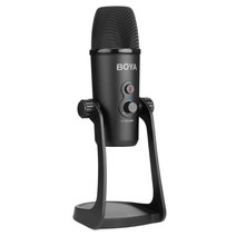 BY-PM700Original BOYA BYPM700 USB Sound Recording Condenser Microphone with Holder for Broadcasting, 01 Black