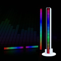 소리반응 센서 TV백라이트 LED무드등 LED자재 경관바, 1개, 화이트