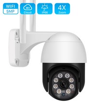 와이파이 카메라 ai 감지 자동 추적 cctv 비디오 감시 야외 ip 카메라, 2mp 64GB 카드 추가, 우리 플러그