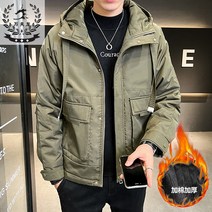 다운 숏자켓 남성 밀리터리 숏패딩 커플패딩 스키파카 경량 방풍 카모플라주 네이비 카모플라주 뽀글이
