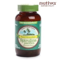 뉴트렉스하와이 퓨어 하와이안 스피룰리나 퍼시피카 1000mg 스피어민트 타블렛 글루텐 프리 비건, 180개입, 4개