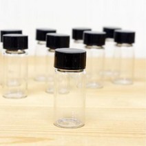 과학실험 DNA 추출 5ml 유리병 10개 바이알 소분 보관용기 특별활동 샘플 홈스쿨