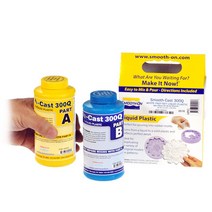 Smooth-On 알지네이트 순간 조형용 무발포 우레탄 레진 Smooth-Cast 300Q-0.86kg(경화시간 5분 흰색)