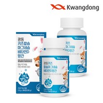 광동 키즈 칼슘 마그네슘 비타민D 망간 90정 2박스, 단품