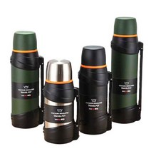 대용량 보온병 보온 보냉 마호병 등산 캠핑 물통 보냉병, 1.6L, 실버