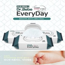 [미미사몰] 잣나무 피톤치드 닥터베베 에브리데이 캡형 유아물티슈 100매