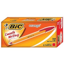 BIC 오렌지 볼펜 0.7mm 12개입 MO_선물 - 2022958EA, 쿠팡 적, 쿠팡 본상품선택