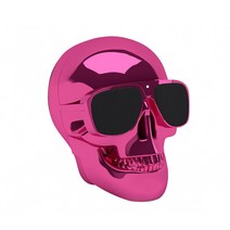 자르 AeroSkull NANO 해골 블루투스 스피커, CHROME PINK