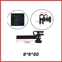 다이얼게이지 MAKLE 테스트 다이얼 표시기 홀더 게이지 지지 스탠드 측정 연장 로드 길이 연장 50mm 100mm 150mm 200mm 9mm, 2.5mm