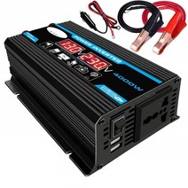 차량용컨버터 피크 300w 12v 220v110v led 자동차 전원 인버터 변환기 충전기 어댑터 듀얼 usb 전압 변압기 수정 사인파, 블랙12v 220v, 협력사