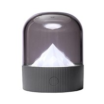 YSSHOP 현대 led 책상 램프 usb 충전 잠자는 빛 다채로운 램프 파티 키즈 룸 사무실 홈 장식에 대 한 타이밍 조정, 89x106.6mm, ABS, 스모키 그레이