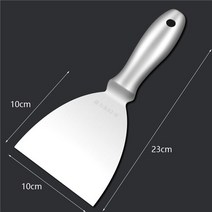퍼티 나이프 1pcs 스크레이퍼 블레이드 셔블 스테인레스 스틸 벽 통합 몰딩 석고 손 도구, 11 thicken 4 inch