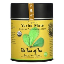 The Tao of Tea 유기농 예르바 마테 차 114g(4.0oz) 2팩, 기본
