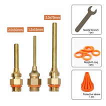 핫멜트 글루 건 노즐 소구경 노즐 1.5x70mm 1mm 누출 방지 노즐 구리 노즐 글루 건 액세서리 노즐, 2.0x50 1.5x55 3.0x70