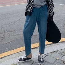 [워니쇼룸](핏예술청바지)뭉크배기청바지 P102501 배기바지 배기청바지 스판 텐션짱 허리밴딩 꾸안꾸룩 편하면서 예쁜옷 미시룩 맘룩 오피스룩