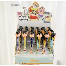 [정품] 짱구 마스코트 3색 볼펜 짱구 볼펜 짱구는 못말려 크레용 신짱, 짱구 3색 볼펜, 눈 감은 짱구