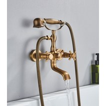 옛날전화기 빈티지 엔틱 인테리어 소품 레트로 유선 Shinesia-욕조 수도꼭지 폭포 욕실 목욕 샤워 전화 스, 01 Antique Brass A