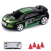 RC Car 158 미니 RC 원격 제어 레이싱 카 라이트 2 모드 앱 충전식 멀티 플레이어 함께 차량 콜라 캔 박스, Black