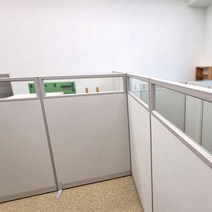 진웅파티션 PVC 45T 높이 1800 반유리 사무실파티션 파티션, PW504
