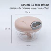 채썰기 기계 다기능 채칼 수동 고기 민서 그라인더 휴대용 푸드 프로세서 쵸퍼 소시지 필러 파스타 메이커 홈 주방 요리 도구, 분홍, 분홍
