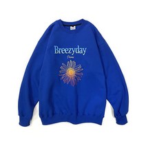 남자 여자 맨투맨 스웨트 셔츠 앱놀머씽 BD21 CREWNECK (BLUE)