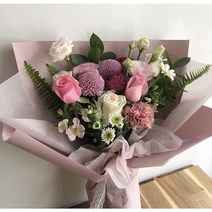 부산꽃집 중형꽃다발 여자친구선물 해운대구꽃배달 기념일꽃다발, 매장픽업