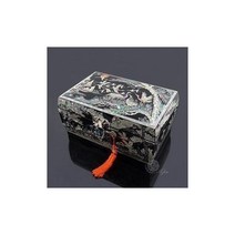 유로익스프레스/ 나전칠기전통자개함/고급보석함장신구/화장대소품장식, 12)옻칠보석함大(송학)