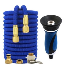 고압고무호스 확장형 정원 호스 매직 고압 세차 야채 급수 드립 관개 17 피트-150 피트, 84.125ft - Hose kit
