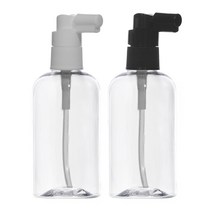[용기] 헤어스프레이 용기 20ml ~ 500ml, 75ml 투명용기 흰색캡, 1개