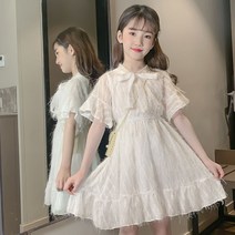 여자아동 원피스 2022여름 신상품 중대아동 프린세스 원피스