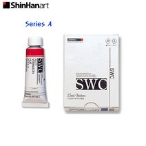 신한 SWC 전문가용 수채화물감 15ml 낱색 A시리즈 (1개), 803 크림슨 레이크