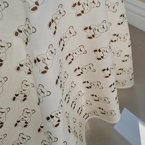 해피베어 DTP 워싱 원단, 베이지