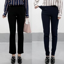 [당일발송]여자친9 구김없는 소재 허리밴딩 스판 슬랙스 빅사이즈 (S~3XL) 팬츠-국내제작
