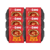 CJ제일제당 햇반 컵반 돼지고기김찌밥 379g 6개