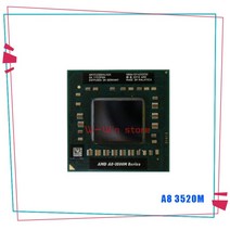 노트북 프로세서 amd a8 시리즈 a8 3520m a8 3520m 1 6GHz 쿼드 코어 쿼드 스레드 CPU 프로세서 am3520ddx43gx 소켓 fs1, 없음