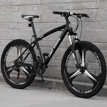케이스타 MTB 입문 출퇴근 산악자전거 학생자전거 24인치 26인치 [국내착불배송], 신형일반휠/26인치, 24변속, 검정