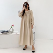 르엠마 빅사이즈 핀탁 긴팔원피스 홈웨어 가을원피스 여성니트 중년원피스 여성스웨터 스커트 롱 니트 여자긴팔 롱니트 니트원피스 겨울 원피스 80606(2)