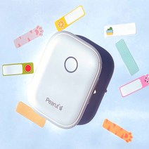 미니 라벨 프린터기 피넛 라벨지, 분리라벨, 핑크