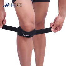 관절사랑 허니스트 머슬 무릎 보호대 - 아대 밴드, 블랙