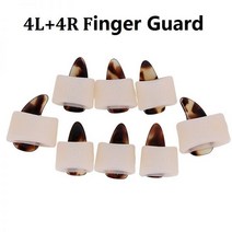 네일 네일팁 8 개/대 4L 4R 실리콘 Guzheng 엄지 손가락 가드 수호자 문자열 악기 액세서리 손톱 포함되지 않음, [02] 8pcs Middle