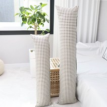 롱 쿠션 바디필로우 ( 솜포함 )( 대형 ) 150X35 사이즈, 바디필로우 (솜포함)(대형), 광목미니, 브라운