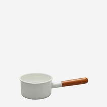 일본 노다호로 포치카 12cm 화이트 밀크팬 법랑 편수 이유식 소스 팟 냄비