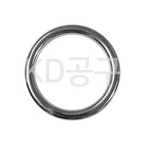 기타 스텐 라운드링 5mm 스테인레스 용접 고리 O 오링 원형 공예용 가죽 끈 케이디공구 KD09, 1개, 내경 25mm