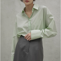 대구신세계BL-3998N시그니처 BL006-자수 솔리드 오버핏 블라우스나인 블라우스 169123