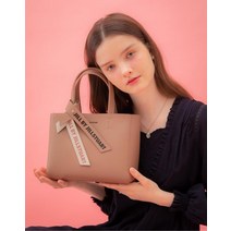 21FW [BONNIE] 세피아 로고 스트랩장식 토트백 JLBA1F572S2