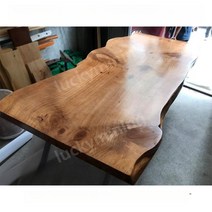 우드슬랩 상판 테이블 원목 월넛 카페 진열 아일랜드 테이블, 가로160x세로70x두께 8cm